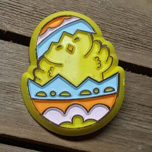 VTG Hallmark Cards Pin Baby Chick Hatching